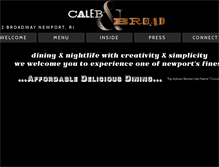 Tablet Screenshot of calebandbroad.com